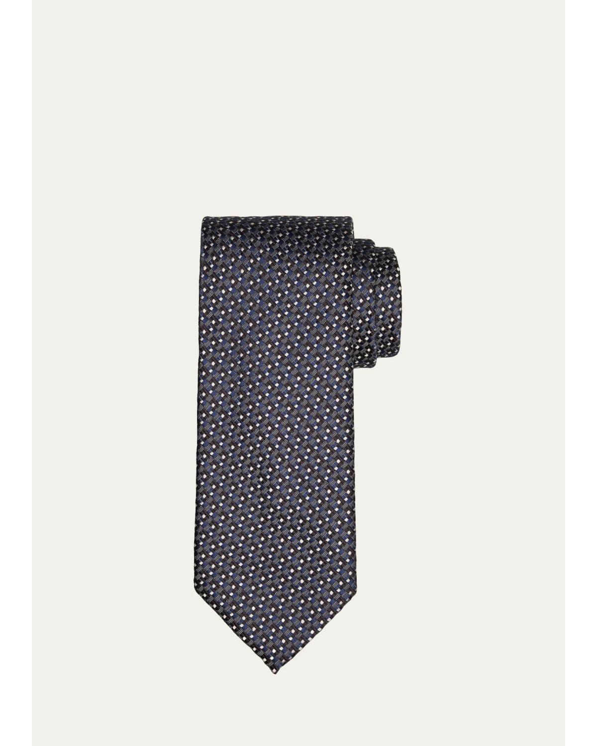 TOM FORD Men's Maxi-Prince of Wales Silk Tie