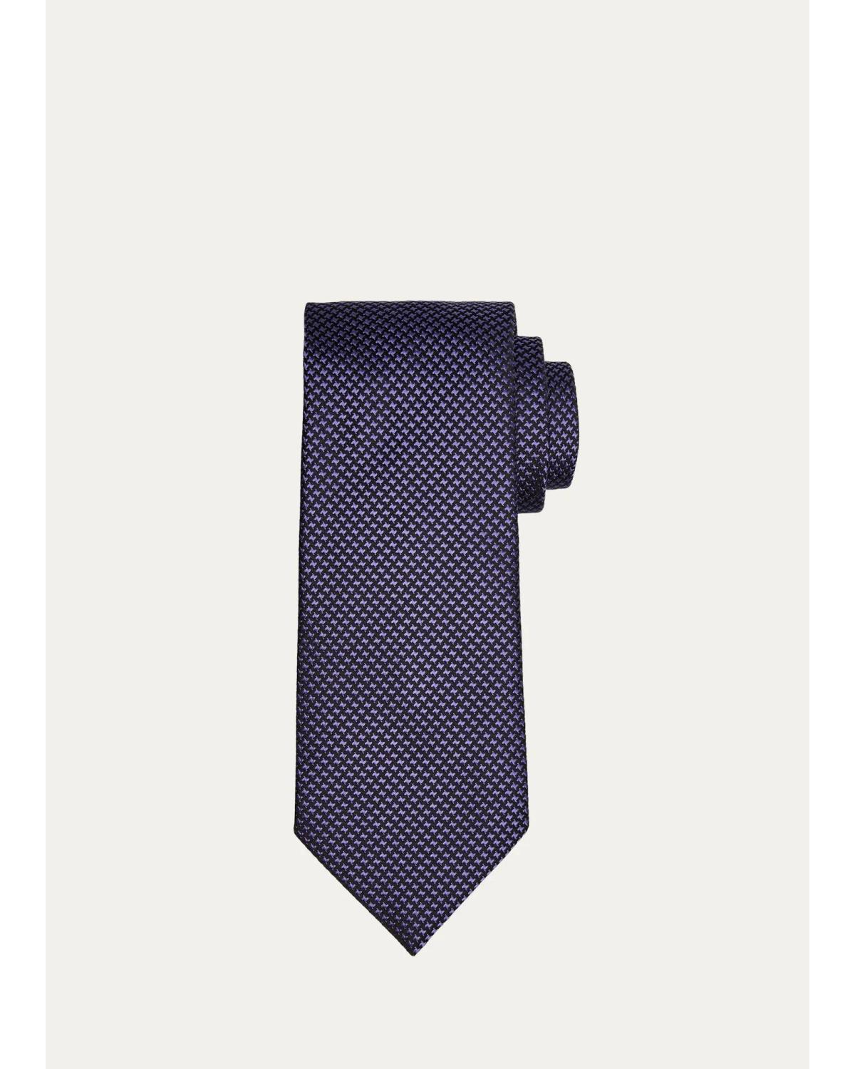 TOM FORD Men's Micro-Cross Silk Tie