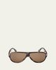 TOM FORD Men's Samuele Acetate Aviator Sunglasses - 1