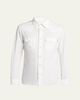 TOM FORD Men's Slim-Fit Corduroy Double-Pocket Western Shirt - 1