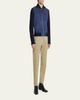 TOM FORD Men's Suede and Merino Wool Hybrid Full-Zip Blouson - 2