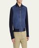 TOM FORD Men's Suede and Merino Wool Hybrid Full-Zip Blouson - 4