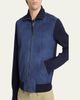 TOM FORD Men's Suede and Merino Wool Hybrid Full-Zip Blouson - 5