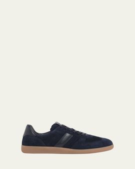 TOM FORD Men's T Suede and Leather-Trim Low-Top Sneakers