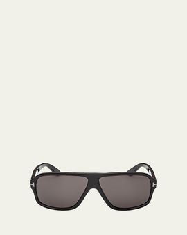 TOM FORD Men's William-02 Acetate Rectangle Sunglasses