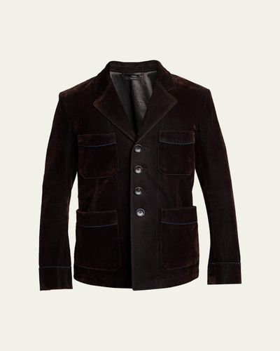 TOM FORD Men's Wool Patch Pocket Single-Breasted Blazer