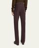 TOM FORD Men's Wool Straight Leg Five-Pocket Pants - 3