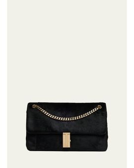 TOM FORD Mia Calf Hair Chain Shoulder Bag