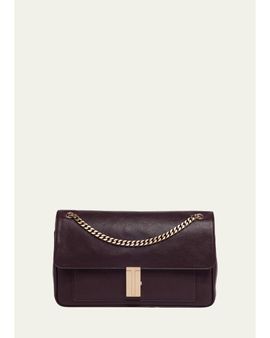 TOM FORD Mia T-Clasp Leather Shoulder Bag