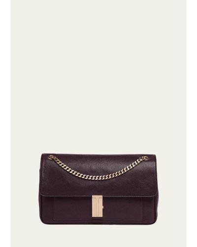 TOM FORD Mia T-Clasp Leather Shoulder Bag
