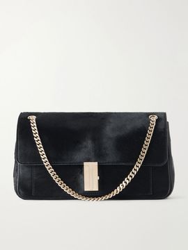 TOM FORD Mia T-embellished calf hair shoulder bag