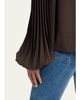 TOM FORD Pleated Balloon-Sleeve Neck-Scarf Blouse - 5