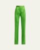 TOM FORD Pleated Silk Straight-Leg Trousers - 1