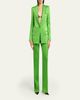 TOM FORD Pleated Silk Straight-Leg Trousers - 2
