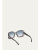 TOM FORD Sandra-02 52MM Square Sunglasses - 3
