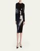 TOM FORD Sequined Long-Sleeve Midi Dress - 2