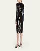 TOM FORD Sequined Long-Sleeve Midi Dress - 3