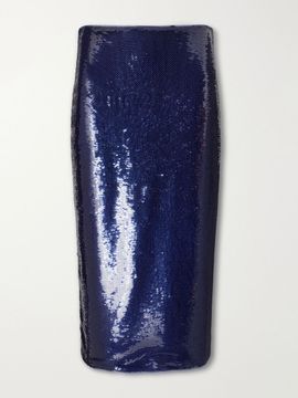 TOM FORD Sequined tulle midi skirt