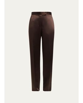 TOM FORD Silk Satin Wide-Leg Pants