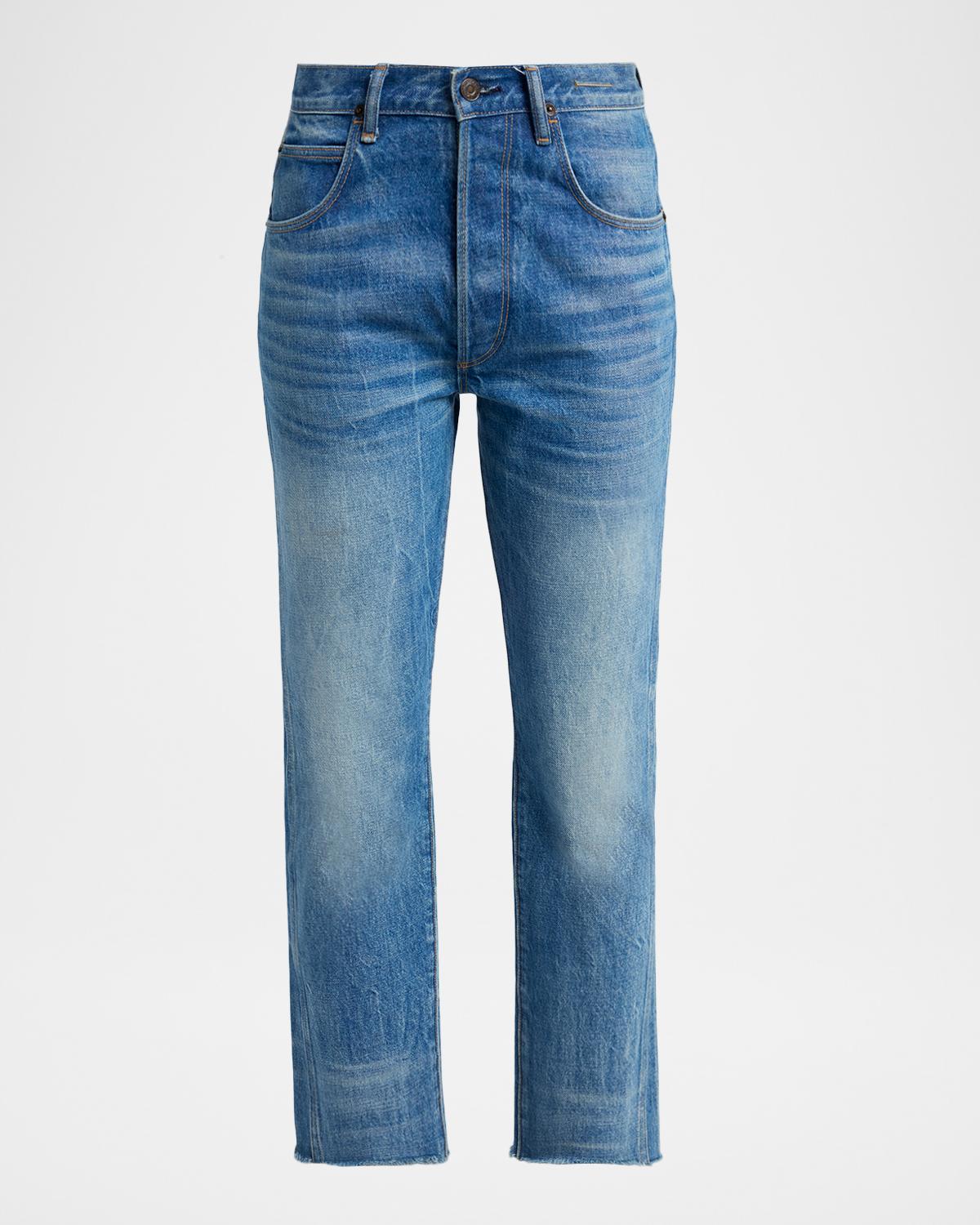 TOM FORD Stonewashed Cropped Denim Jeans