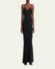 TOM FORD Strappy Satin Back Crepe Maxi Dress - 2