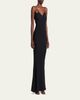 TOM FORD Strappy Satin Back Crepe Maxi Dress - 4