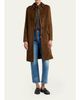 TOM FORD Suede Single-Breasted Long Coat - 2
