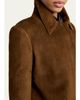 TOM FORD Suede Single-Breasted Long Coat - 5
