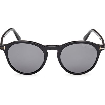 TOM FORD TOM FORD 52mm Polarized Round Sunglasses