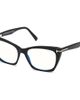 TOM FORD TOM FORD 54mm Blue Cat Eye Light Blocking Glasses - 1