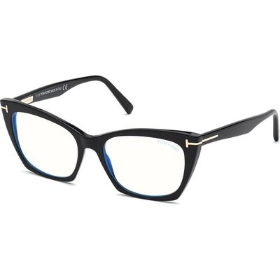 TOM FORD TOM FORD 54mm Blue Cat Eye Light Blocking Glasses