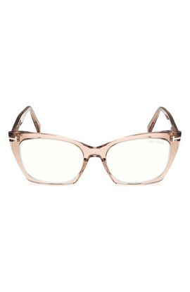 TOM FORD TOM FORD 54mm Cat Eye Blue Light Blocking Glasses
