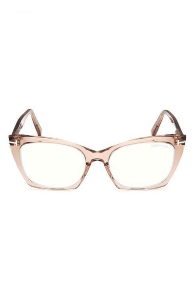 TOM FORD TOM FORD 54mm Cat Eye Blue Light Blocking Glasses