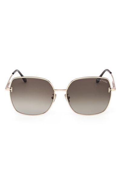 TOM FORD TOM FORD 59mm Gradient Square Sunglasses