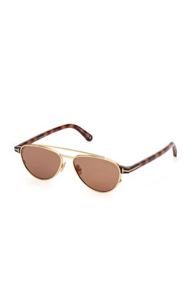 Tom Ford Tom Ford Anthony AviatorFrame Metal Sunglasses
