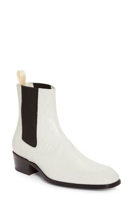 TOM FORD TOM FORD Bailey Croc Embossed Chelsea Boot