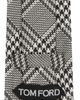 TOM FORD TOM FORD Black & White Mouline Prince Of Wales Tie - 2