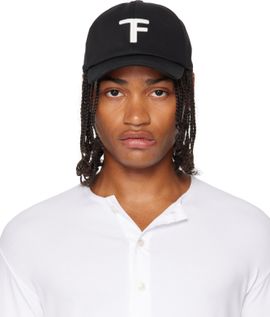 TOM FORD TOM FORD Black Brushed Cotton Cap