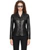 TOM FORD TOM FORD Black Four-Pocket Nappa Leather Jacket - 1