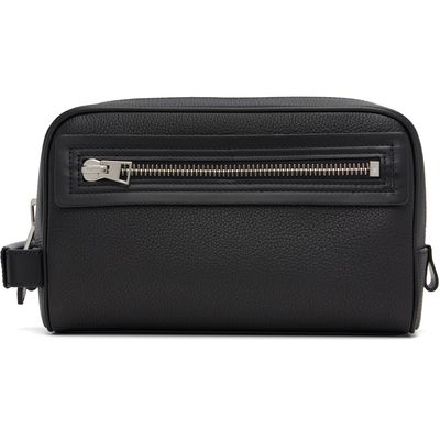 TOM FORD TOM FORD Black Grain Leather Toiletry Pouch