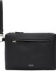 TOM FORD TOM FORD Black Grain Leather Wristlet Pouch - 1