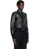 TOM FORD TOM FORD Black Natural Grain Leather Aviator Jacket - 2