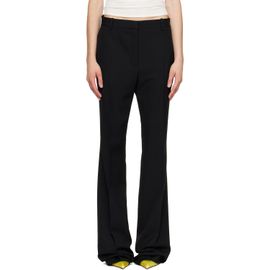 TOM FORD TOM FORD Black Sharp Tailored Straight Boyfriend Trousers