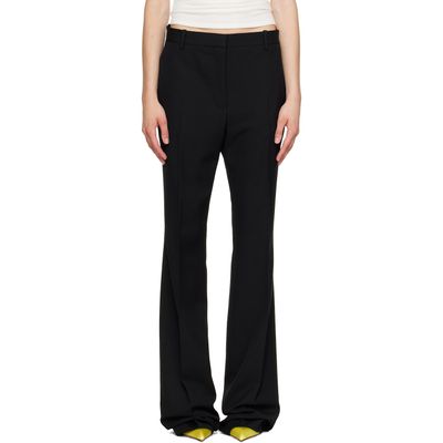 TOM FORD TOM FORD Black Sharp Tailored Straight Boyfriend Trousers