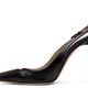 TOM FORD TOM FORD Black Shiny Leather Thea Slingback Heels - 3