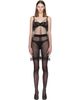 TOM FORD TOM FORD Black Tulle Cocktail Slip Minidress - 1