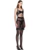 TOM FORD TOM FORD Black Tulle Cocktail Slip Minidress - 2