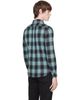 TOM FORD TOM FORD Blue Brushed Check Military Fit Shirt - 3