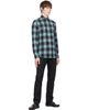 TOM FORD TOM FORD Blue Brushed Check Military Fit Shirt - 4