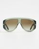 Tom Ford Tom Ford Bronson Sunglasses Shiny Transparent Sage Green One - 2